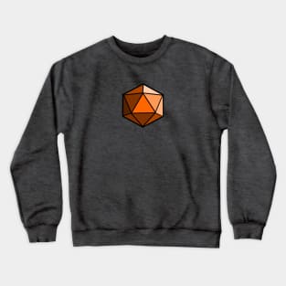 D20 Polyhedral Dice - Orange Crewneck Sweatshirt